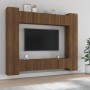 Set de muebles para TV 8 pzas madera contrachapada roble marrón by , TV Furniture - Ref: Foro24-3114237, Price: 398,01 €, Dis...