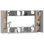 Set de muebles de TV 8 pzas madera contrachapada gris hormigón von , TV-Möbel - Ref: Foro24-3114289, Preis: 264,98 €, Rabatt: %