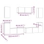 Set de muebles de TV 7 pzas madera contrachapada gris hormigón von , TV-Möbel - Ref: Foro24-3114305, Preis: 230,86 €, Rabatt: %