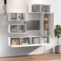 Set de muebles para TV 6 piezas madera contrachapada blanco de , Muebles TV - Ref: Foro24-3114550, Precio: 261,60 €, Descuent...