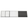 Jaula de conejos acero galvanizado antracita 302,5x80,5x71 cm von , Käfige und Lebensräume für Kleintiere - Ref: Foro24-31064...