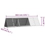 Jaula de conejos acero galvanizado antracita 302,5x80,5x71 cm von , Käfige und Lebensräume für Kleintiere - Ref: Foro24-31064...