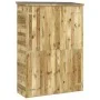 Cobertizo de herramientas madera pino impregnada 123x45x171 cm de vidaXL, Cobertizos - Ref: Foro24-318196, Precio: 300,52 €, ...