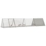 Jaula para conejos acero galvanizado gris 403,5x80,5x71 cm by , Cages and habitats for small animals - Ref: Foro24-3106450, P...