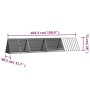 Jaula para conejos acero galvanizado gris 403,5x80,5x71 cm by , Cages and habitats for small animals - Ref: Foro24-3106450, P...