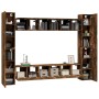 Set de muebles de TV 10 pzas madera contrachapada roble ahumado by , TV Furniture - Ref: Foro24-3120218, Price: 380,36 €, Dis...