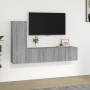 Set de muebles para TV 3 pzas madera contrachapada gris Sonoma | Foro24.es | Tu tienda online para hogar, jardín y más Foro24.es
