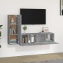 Set de muebles para TV 3 pzas madera contrachapada gris Sonoma | Foro24.es | Tu tienda online para hogar, jardín y más Foro24.es