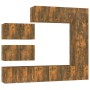 Set de muebles de TV 8 pzas madera contrachapada roble ahumado | Foro24.es | Tu tienda online para hogar, jardín y más Foro24.es