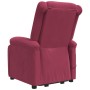 Sillón de masaje elevable terciopelo rojo tinto | Foro24.es | Tu tienda online para hogar, jardín y más Foro24.es
