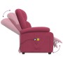 Sillón de masaje elevable terciopelo rojo tinto | Foro24.es | Tu tienda online para hogar, jardín y más Foro24.es