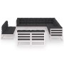 12-piece garden furniture set with white pine wood cushions by vidaXL, Garden sets - Ref: Foro24-3076940, Price: 1,00 €, Disc...