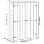 Cobertizo de herramientas madera pino impregnada 123x45x171 cm de vidaXL, Cobertizos - Ref: Foro24-318196, Precio: 300,52 €, ...