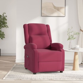 Sillón reclinable eléctrico de terciopelo rojo tinto by , Armchairs - Ref: Foro24-3098398, Price: 218,14 €, Discount: %