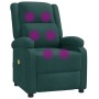 Sillón orejero de masaje de tela verde oscuro de , Sillones de masaje eléctricos - Ref: Foro24-342432, Precio: 242,77 €
