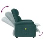 Sillón orejero de masaje de tela verde oscuro by , Electric massage chairs - Ref: Foro24-342432, Price: 242,94 €, Discount: %