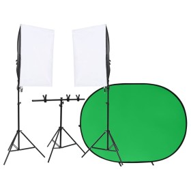Kit de estudio fotográfico con iluminación y fondo by , Flashes and studio lighting - Ref: Foro24-3144001, Price: 166,16 €, D...