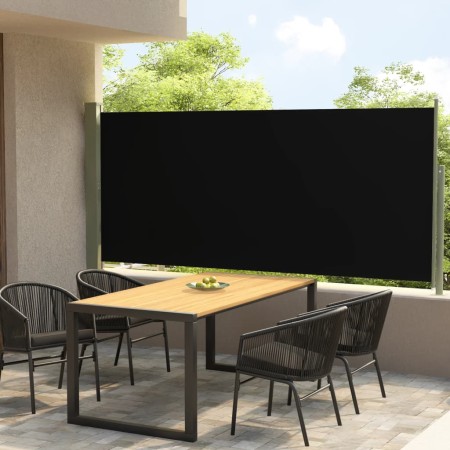 Schwarze einziehbare Seitenmarkise für den Garten, 140 x 300 cm von vidaXL, Sonnenschirme - Ref: Foro24-317832, Preis: 58,71 ...