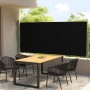 Schwarze einziehbare Seitenmarkise für den Garten, 140 x 300 cm von vidaXL, Sonnenschirme - Ref: Foro24-317832, Preis: 58,71 ...