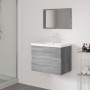 Set de muebles de baño madera contrachapada gris Sonoma by , Bathroom furniture - Ref: Foro24-3152874, Price: 190,68 €, Disco...