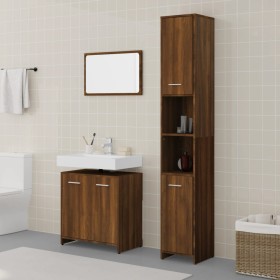 Set de muebles baño 3 pzas madera contrachapada