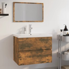 Set de muebles de baño madera contrachapada color roble ahumado by , Bathroom furniture - Ref: Foro24-3152876, Price: 236,95 ...