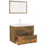 Set de muebles de baño madera contrachapada color roble ahumado by , Bathroom furniture - Ref: Foro24-3152876, Price: 236,95 ...