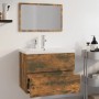 Set de muebles de baño madera contrachapada color roble ahumado by , Bathroom furniture - Ref: Foro24-3152876, Price: 236,95 ...