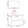 Set de muebles de baño madera contrachapada color roble ahumado by , Bathroom furniture - Ref: Foro24-3152876, Price: 236,95 ...