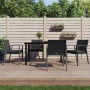 Juego comedor jardín 5 piezas y cojines ratán sintético y acero by , Garden sets - Ref: Foro24-3186991, Price: 433,01 €, Disc...