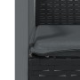 Juego comedor jardín 5 piezas y cojines ratán sintético y acero von , Gartensets - Ref: Foro24-3186972, Preis: 399,66 €, Raba...