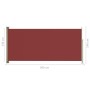 Toldo lateral retráctil de jardín rojo 140x300 cm de vidaXL, Sombrillas - Ref: Foro24-317877, Precio: 75,00 €