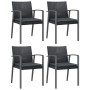 Juego comedor jardín 5 piezas y cojines ratán sintético y acero by , Garden sets - Ref: Foro24-3186979, Price: 440,26 €, Disc...