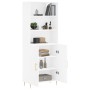 Aparador alto madera contrachapada blanco 69,5x34x180 cm von , Sideboards - Ref: Foro24-3189237, Preis: 126,52 €, Rabatt: %