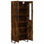 Aparador alto madera contrachapada roble ahumado 69,5x34x180 cm by , Sideboards - Ref: Foro24-3198238, Price: 151,40 €, Disco...