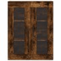 Aparador alto madera contrachapada roble ahumado 69,5x34x180 cm by , Sideboards - Ref: Foro24-3198238, Price: 151,40 €, Disco...
