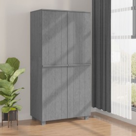 Armario HAMAR madera maciza pino gris oscuro 89x50x180 cm von , Kleiderschränke - Ref: Foro24-340482, Preis: 240,61 €, Rabatt: %
