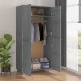 Armario HAMAR madera maciza pino gris oscuro 89x50x180 cm von , Kleiderschränke - Ref: Foro24-340482, Preis: 240,61 €, Rabatt: %