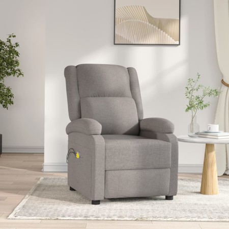 Sillón de masaje eléctrico tela gris taupé | Foro24.es | Tu tienda online para hogar, jardín y más Foro24.es