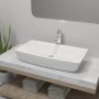 Lavabo de baño rectangular con grifo mezclador cerámica blanco von , Sinkt - Ref: Foro24-275493, Preis: 143,66 €, Rabatt: %
