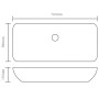 Lavabo de baño rectangular con grifo mezclador cerámica blanco von , Sinkt - Ref: Foro24-275493, Preis: 143,66 €, Rabatt: %