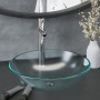 Lavabo baño grifo&desagüe de empuje vidrio templado esmerilado by , Sinks - Ref: Foro24-3098448, Price: 99,57 €, Discount: %