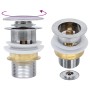 Lavabo baño grifo&desagüe de empuje vidrio templado esmerilado by , Sinks - Ref: Foro24-3098448, Price: 99,57 €, Discount: %