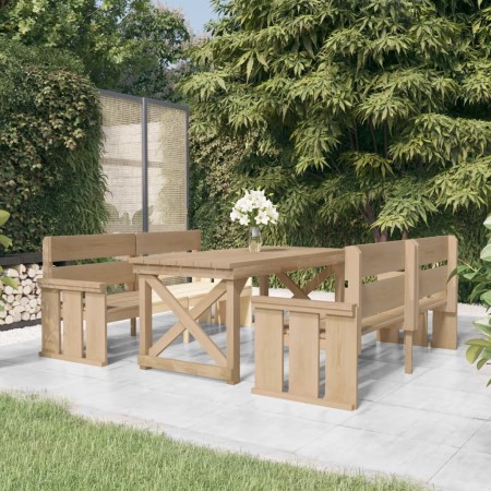 Set de muebles de jardín 3 pzas madera maciza pino impregnada von , Gartensets - Ref: Foro24-3096618, Preis: 433,97 €, Rabatt: %