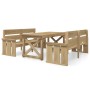 Set de muebles de jardín 3 pzas madera maciza pino impregnada von , Gartensets - Ref: Foro24-3096618, Preis: 433,97 €, Rabatt: %