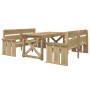 Set de muebles de jardín 3 pzas madera maciza pino impregnada von , Gartensets - Ref: Foro24-3096618, Preis: 433,97 €, Rabatt: %