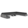 Juego muebles de jardín 14 pzas y cojines ratán sintético gris by , Garden sets - Ref: Foro24-3067188, Price: 1,00 €, Discoun...