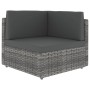 Juego muebles de jardín 14 pzas y cojines ratán sintético gris by , Garden sets - Ref: Foro24-3067188, Price: 1,00 €, Discoun...