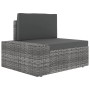 Juego muebles de jardín 14 pzas y cojines ratán sintético gris by , Garden sets - Ref: Foro24-3067188, Price: 1,00 €, Discoun...