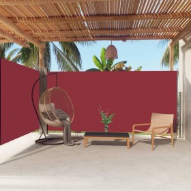 Toldo lateral retráctil rojo 180x600 cm